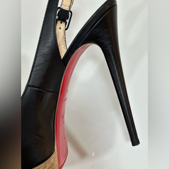 Christian Louboutin Size 10/40, slingback heel - Picture 5 of 6